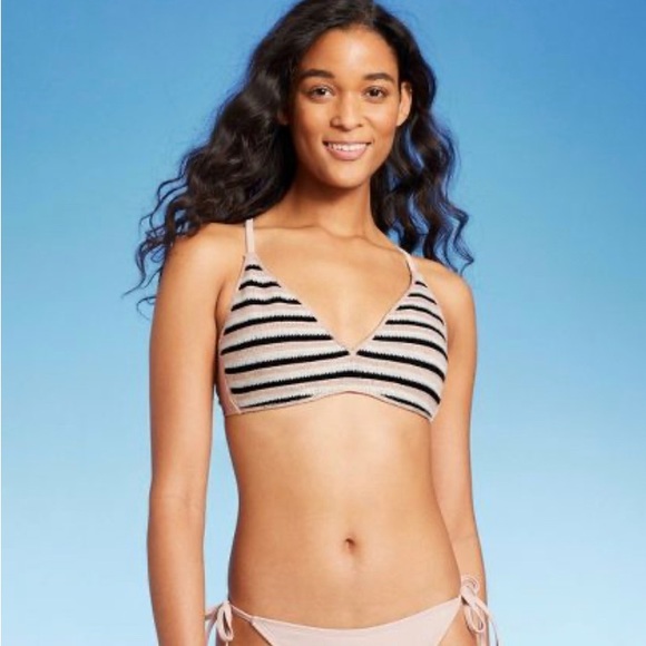 WILD FABLE WOMENS BIKINI TOP CROCHET BRALETTE NWT - Picture 3 of 5